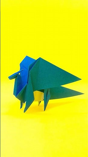 【Origami Dragon Tutorial】Standing with Wings Spread! Easy 3D Dragon【No. 144】