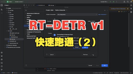RT-DETR | Pycharm 远程连接 (AutoDL)   配置   全流程跑通