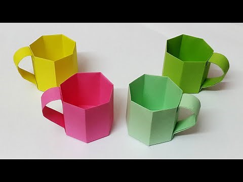 Super Easy Origami Cup! 🥤 5-Minute DIY Paper Craft | No Glue Needed