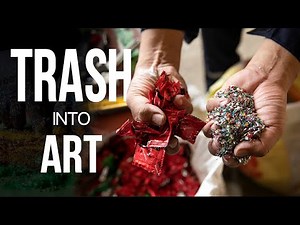 Filipino artist upcycles plastic and waste material into paintings | WION