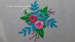 36K views · 2.8K reactions | New Amazing Flower Hand Embroidery Tutorial- Simple Flower embroidery Design For Dresses Better Quality video Link : https://studio.youtube.com/video/yC-OAobis38/edit | Crafts & Embroidery | Facebook