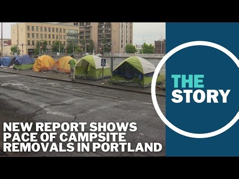 Data shows Portland removed 1,953 campsites in three months, including more than 1,300 on sidewalks