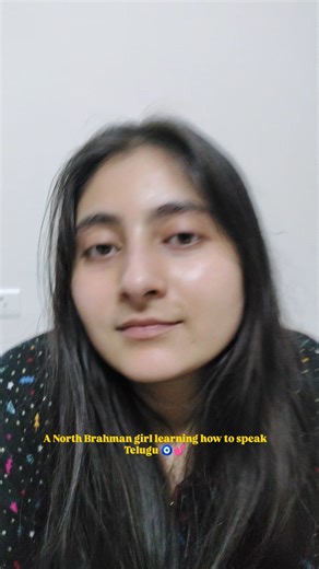 siya sharma | It's my first time speaking Telugu 💕 . . . (North Brahman Girl, Telugu language, compliment in Telugu, learning telugu, North Indian... | Instagram