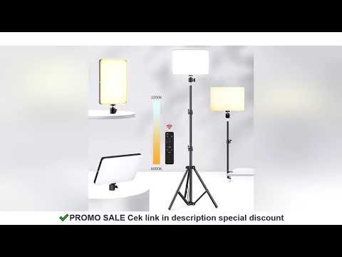 10inch LED Lighting Panel With Long Arm Holder 2700K-5700K Photography Light Remote Control For Live