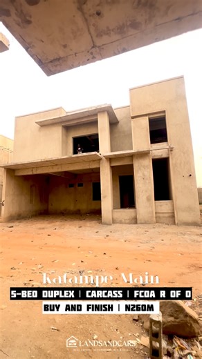 Lands and Cars in Abuja on Instagram: "📍 Katampe Main By Maitama Bridge Property description: 4-Bedroom Fully Detached Duplex (Semi-Finished Carcass Level) A strategically located residential carcass offering flexibility for bespoke finishing within one of Abuja’s most premium corridors, offering easy admission to major amenities and districts. Ideal for buyers seeking a prime location, flexibility to finish to taste, and long-term value upside. Title: FCDA R of O Price Guide: - ₦260m delivered