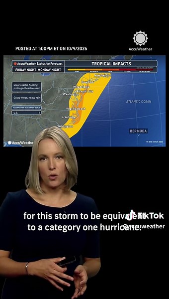 Coastal Storm to Impact US East Coast: Flooding & Winds