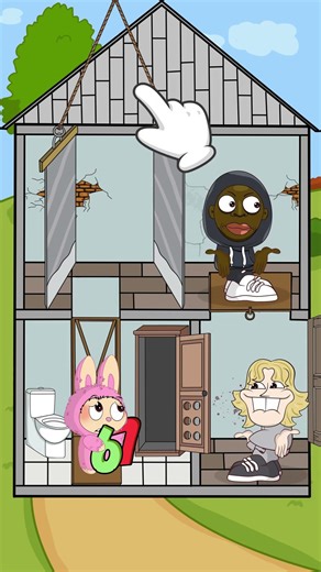 Labubu vs. Meme 61 + Meme67: Labyrinth - Puzzles and Granny's House. Part 6 #game #riddle
