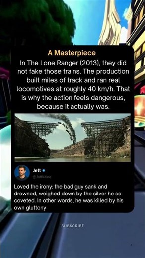 The Lone Ranger (2013) Wild Practical Effect