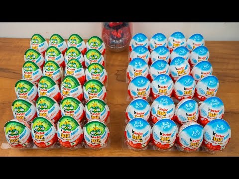 Many More Kinder JOy Unboxing Asmr