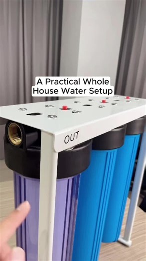 Whole House Water Filter with Pressure Monitoring