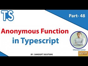 Anonymous Function in TypeScript : Typescript Tutorials in Hindi