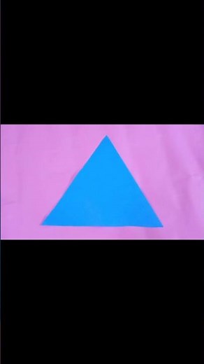How to make a Triangle 📐 with A4 size paper 🗞️#papercraft #triangle #viral
