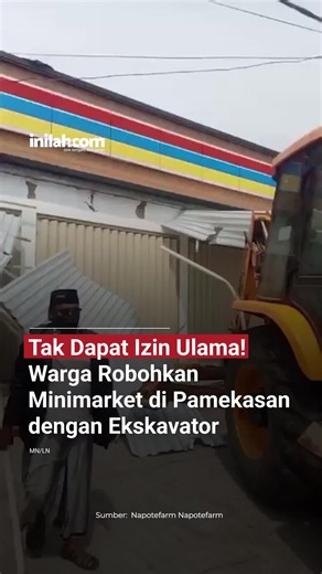 Massa yang mengatasnamakan kelompok santri, alumni pesantren, dan ulama mendatangi lokasi gerai ritel modern tersebut dengan membawa satu unit ekskavator. Aksi nekat ini dilakukan sebagai bentuk penolakan keras karena keberadaan minimarket dinilai tidak mengantongi restu atau izin dari ulama setempat, serta dikhawatirkan mematikan usaha pedagang kecil dan UMKM lokal. - Selengkapnya kunjungi website dengan klik link di bio atau download aplikasi di AppStore dan Google Play Store. #InilahCom #Inil