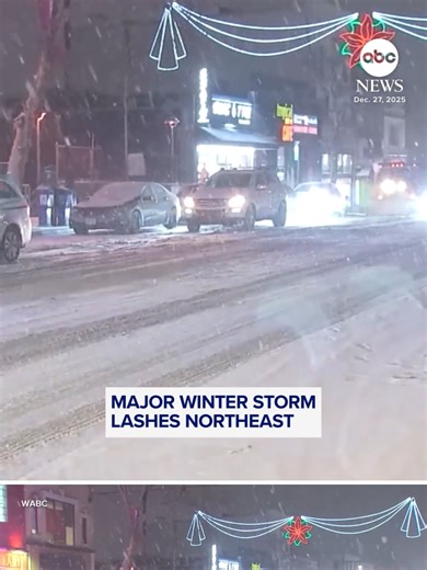 Heavy snow fell throughout the Northeast on Friday as southern Connecticut through the Hudson Valley saw anywhere from two to six inches of snow. ABC News' Morgan Norwood reports. #snow #weather #news #abcnews