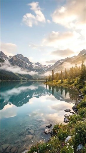 A Lake Between the Mountains