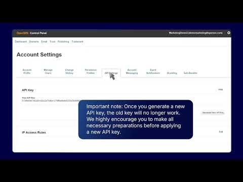 How to Retrieve Your API Key in the OpenSRS Reseller Panel