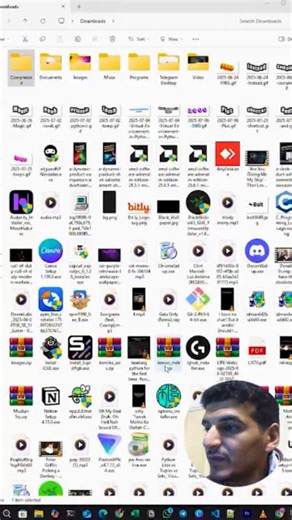 نظم ملفاتك بضغطة زر واحدة 👌 #pc #tipsandtricks #python #بايثون #برمجه #programming | محمد العداس