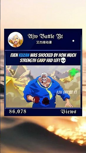 Even Kuzan Was Shocked by How Much Strength Garp Had Left💀 #onepiece #kuzan #garp