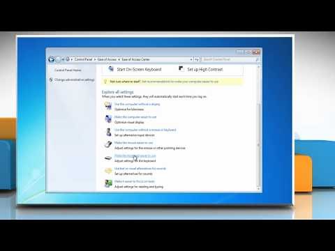 How to Turn Filter Keys on and off in Windows® 7