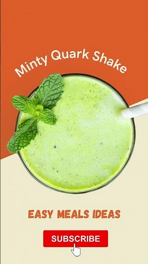 5 Minutes EASY Minty Quark Shake | High Protein Breakfast For Weight Loss #shorts​