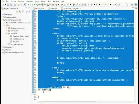 Proyecto Cola FIFO - Simulator Chef en Java | FastFood Express