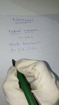 Natural Numbers And whole Numbers Basic Mathematics | Easy explanation