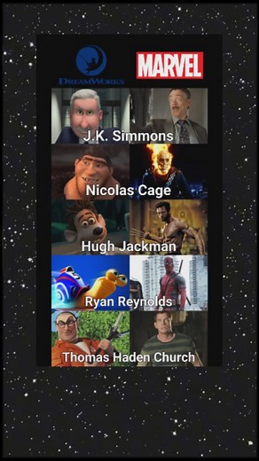 Marvel actors voiced famous DreamWorks characters #marvelcomics #marvelstudios #marvel #dreamworks