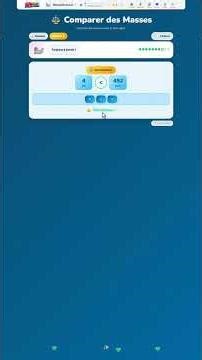 Comparer des Masses - Jeu éducatif gratuit | Mission Révisions