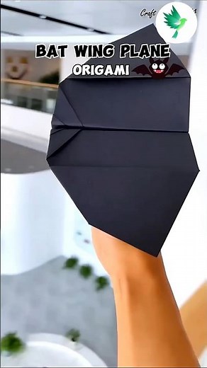 How to Make a Bat Paper Plane 🤗🦇✈️ , Flapping Bat Paper Airplane Tutorial #shorts #paper