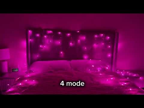 Icicle lights for outside and inside 33Ft - 8 Modes !