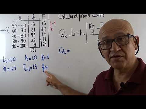 Cálculo primer cuartil