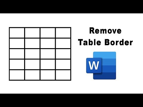 How to remove borders from table in Word 2023