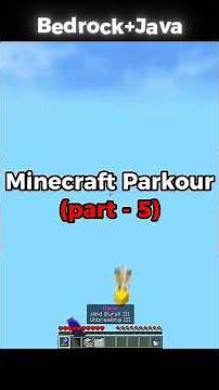 Minecraft Bedrock+Java Parkour🔥#shorts