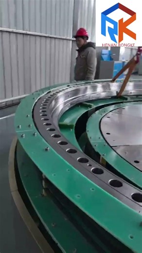 #inductionfurnace Slewing bearing induction heating furnace, wind turbine electricity new energy.