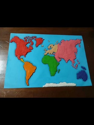 como hacer un planisferio con plastilina.... suscribances para mas