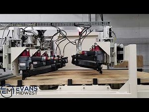 Evans Midwest Automated Pallet Nailing Machine