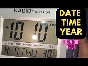 [HINDI] Time Kaise Thik karen| KADIO KD-3810N Digital Wall Clock | Time Setting