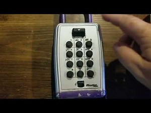How to open a push-button lockbox