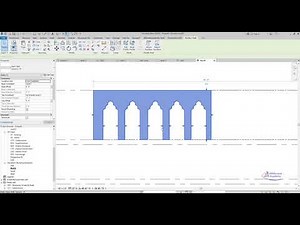 Islamic arch shape opening in revit