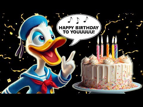 Donald Duck Sings Happy Birthday! 🎂