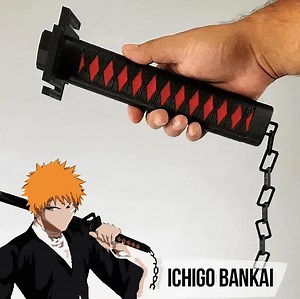 Ichigo Kurosaki’s Bankai Katana – Tensa Zangetsu – Collapsing Bleach Cosplay Sword - Etsy