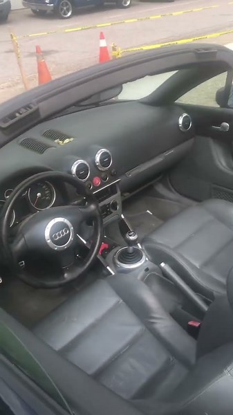Audi sports car at car show