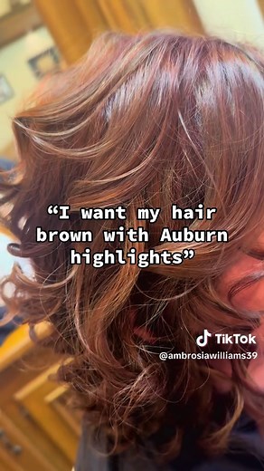 Transforming Hair with Brown and Auburn Highlights