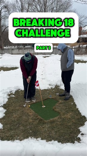 Backyard Golf Dad | (Part 3) Breaking 18 Challenge⛳️Can Dad and Caleb break 18 in a 2 person scramble?🥶👀 #golfaddict #golf #backyardgolf #golfing #fatherson | Instagram