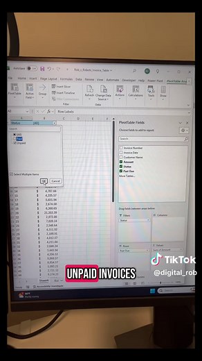 Build A/R Aging with Excel PivotTable for Accountants