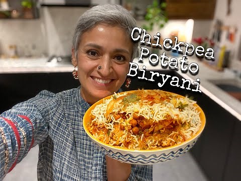 CHOLE ALU BIRYANI | Chickpea and potato Biryani | Veg Biryani | Diwali special | Food with Chetna