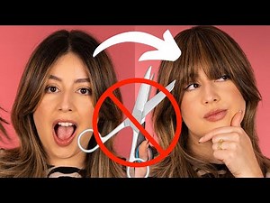 Want curtain bangs WITHOUT CUTTING YOUR HAIR? - Try this CLIP IN bangs!