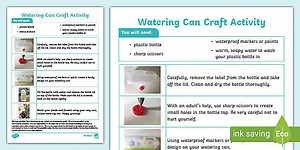 Watering Can Craft Activity