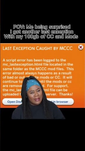 POV: why am I surprised by another Last Exception with 100GB of mods 💀 #Sims4 #ModdedSims