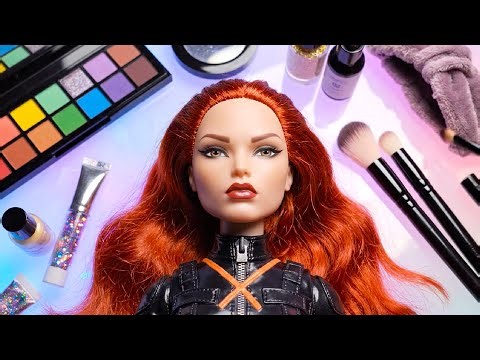 Avengers Black Widow Makeup ASMR 🖤💄 Relaxing No-Talking Tutorial